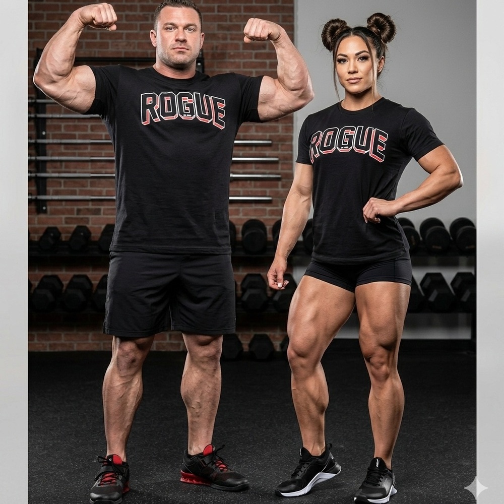 Rogue Black and Red Men's  or womens Short Sleeve Tee